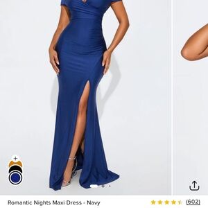 Fashion Nova Royal Blue Maxi Dress
